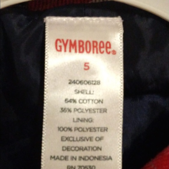 Gymboree Red and Blue Plaid Toddler Jacket - Picture 4 of 4